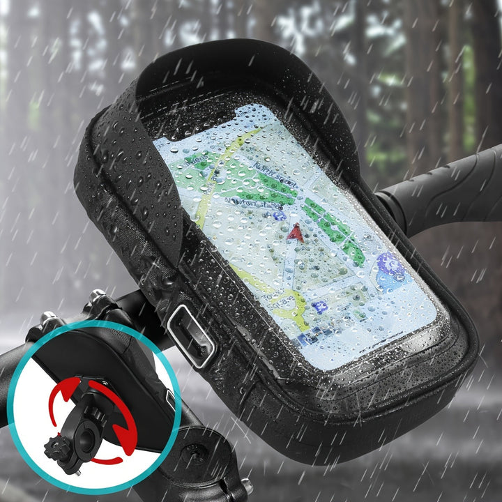 Lisslune | Waterproof Phone Holder for Bike and Motorcycle – 360° Rotatable and Suitable for 4.5–6.4 inch
