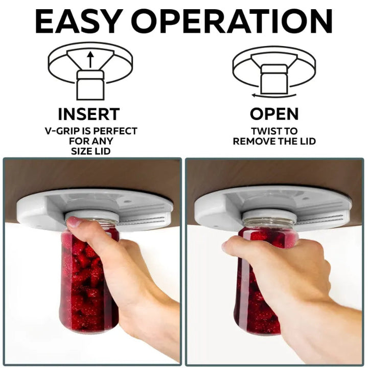 Lisslune | Under the Cabinet Easy Jar Opener Tool