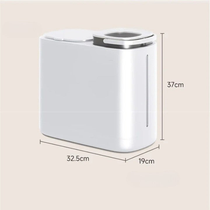 Lisslune | Dual Compartment Dry Wet Section Efficient Modern Home Trash Can