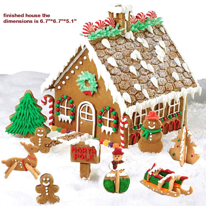 Lisslune | Christmas Stainless Steel 3D Cookie Mold (18pcs)
