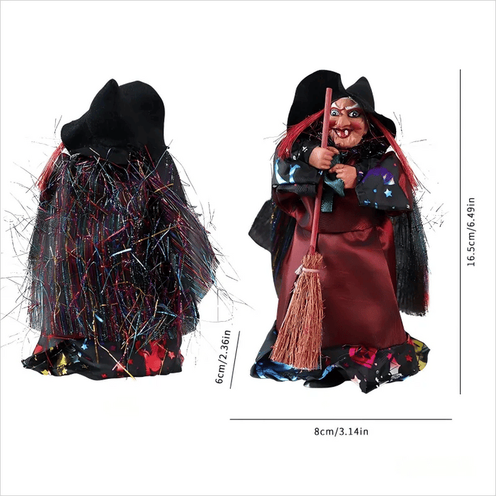 Lisslune | Halloween Witch Doll Statue Decor Desktop