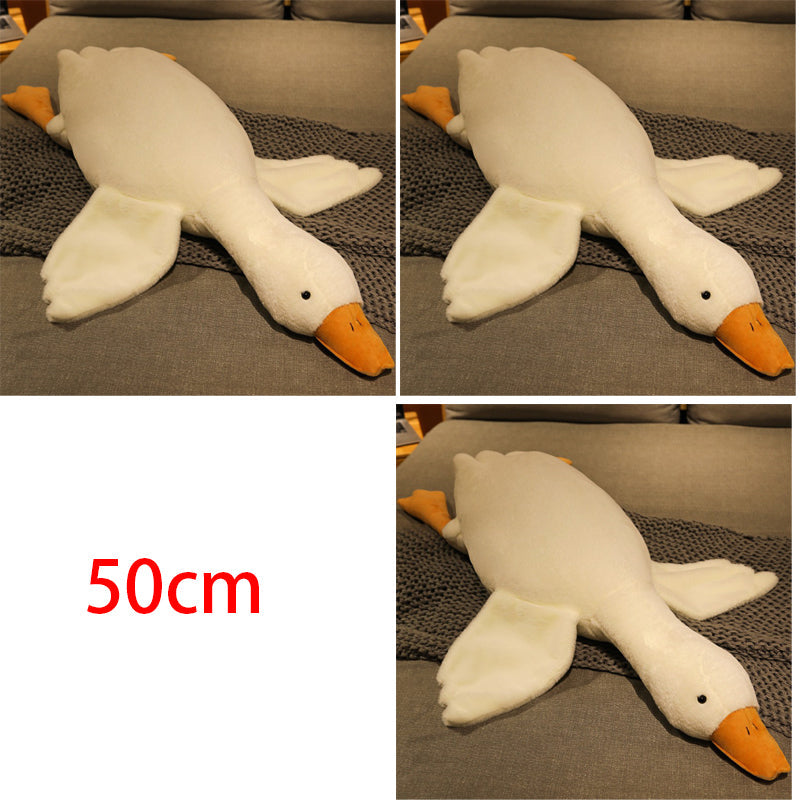 Lisslune | Large White Goose Puppet Pillow Sleeping Plush Toy