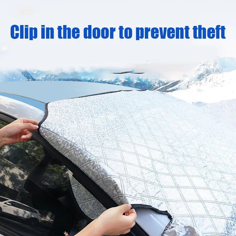 Lisslune | Multipurpose Magnetic Car Windshield Protector – Snow, Ice, and Sun Cover
