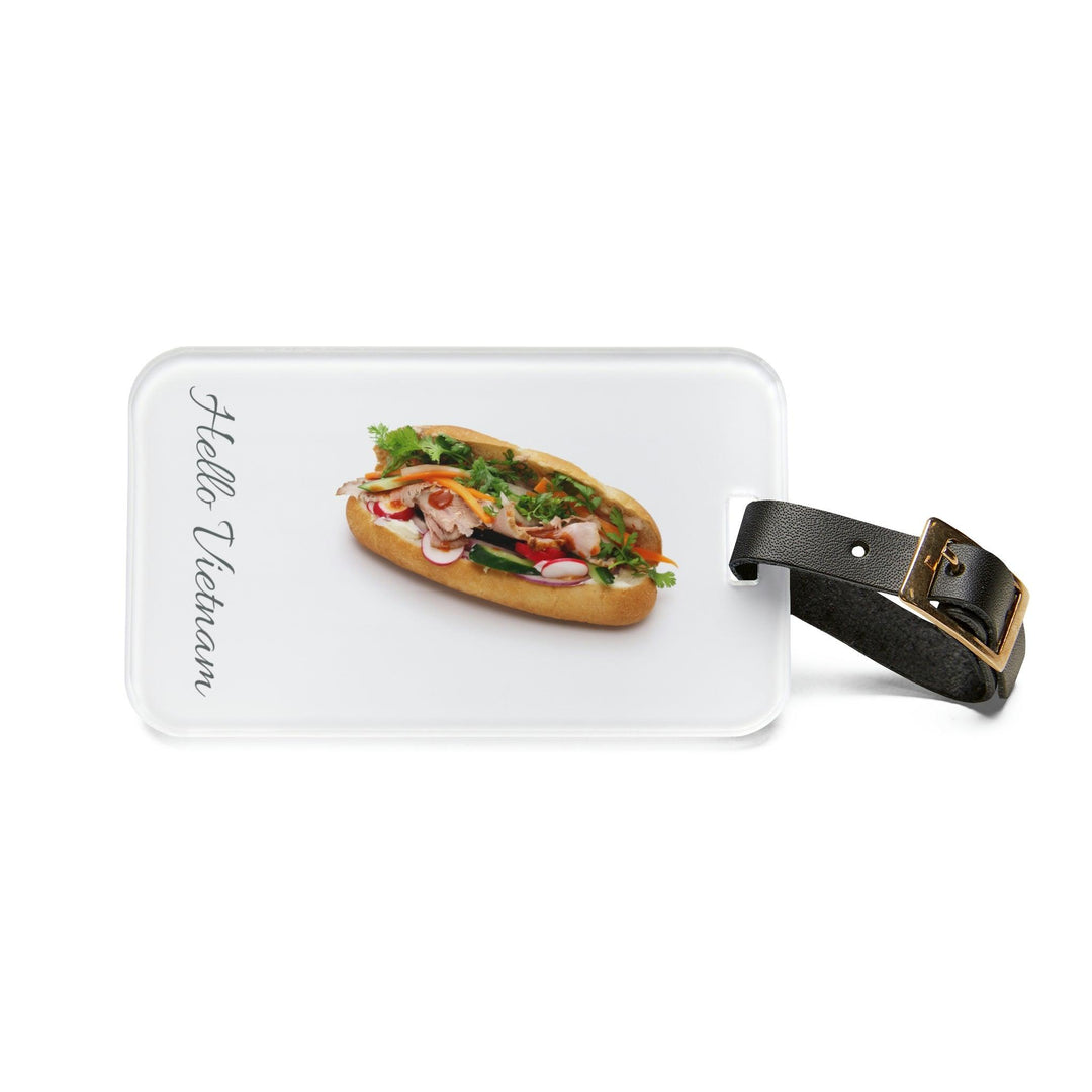 Lisslune | Elegant Vietnam Travel Tag: Customizable Luxury Accessory with Leather Strap