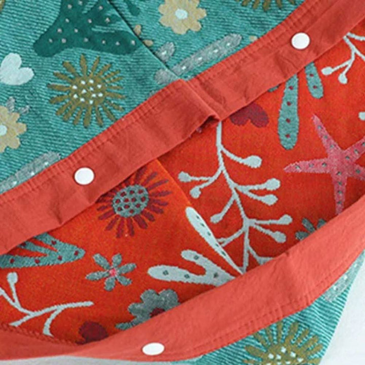 Lisslune | Coral Floral Cotton Pillow Sham – Breathable & Reversible