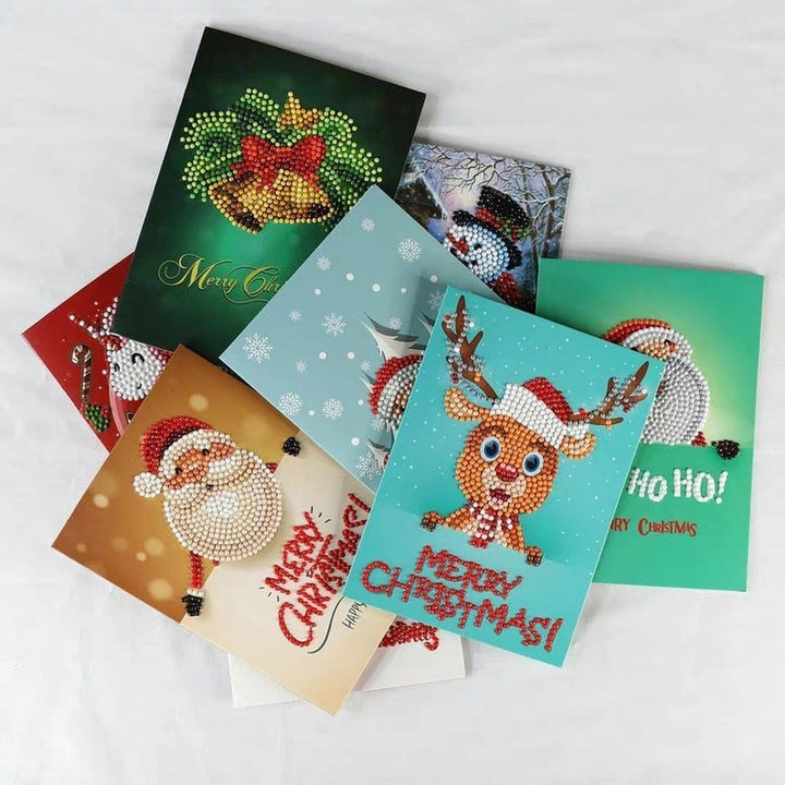 Lisslune | 5D Diamond Painting Christmas Cards New Arrival (8 Pack)