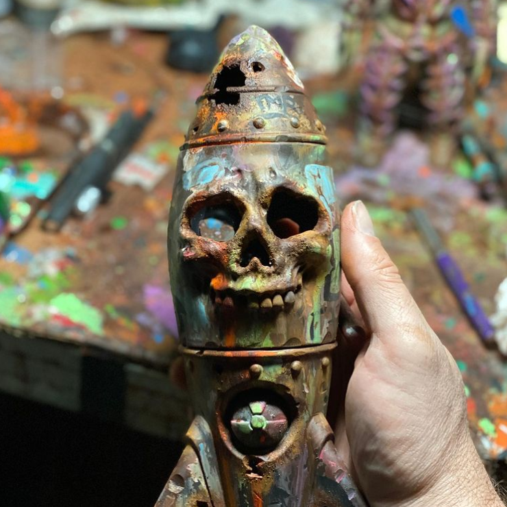 Lisslune | The Skull Bomb - Small Nuclear Warhead Decor