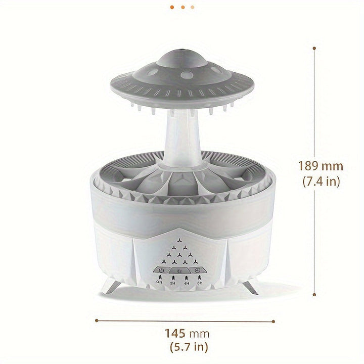 Lisslune | Relaxing Raindrop Aromatherapy Essential Oil Diffuser - LED Light & Humidifier