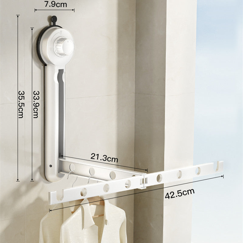 Lisslune | Foldable Suction Cup Clothes Drying Rack for Windows