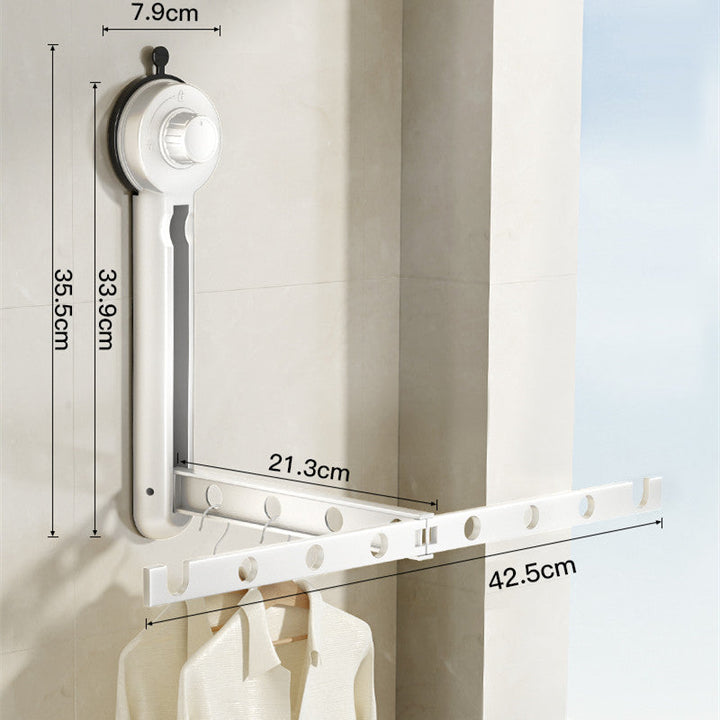 Lisslune | Foldable Suction Cup Clothes Drying Rack for Windows
