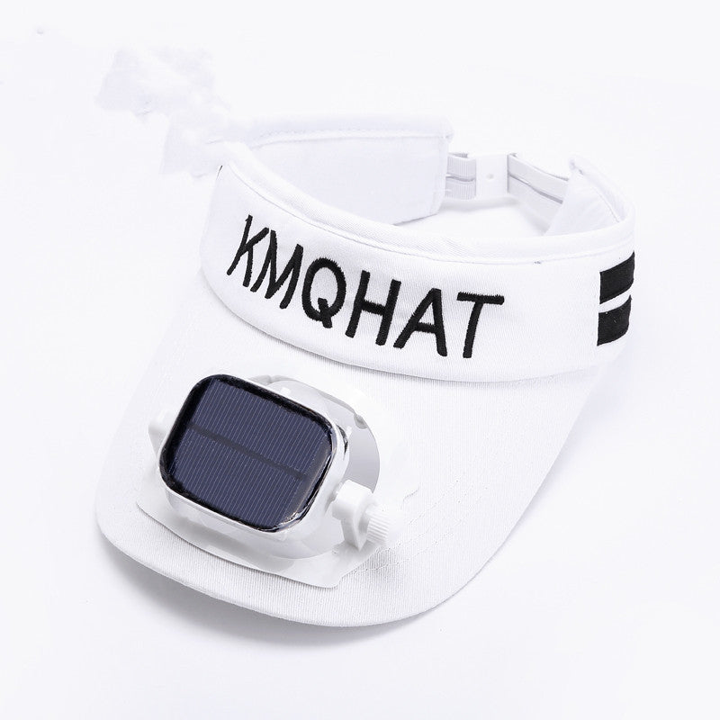 Lisslune | Sun Visor Hat with Solar Powered Fan, for Camping, Hiking