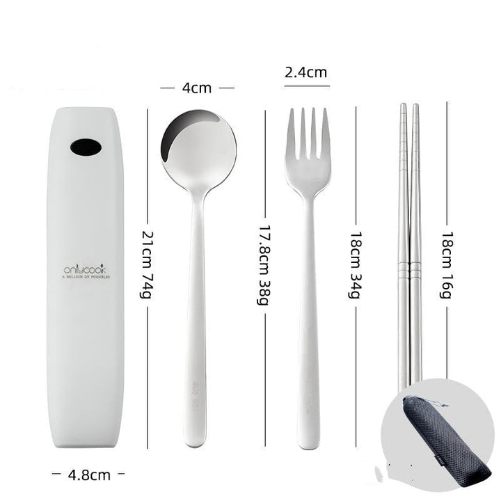 Lisslune | Portable Cutlery Set With UV Disinfection For Killing Bacteria