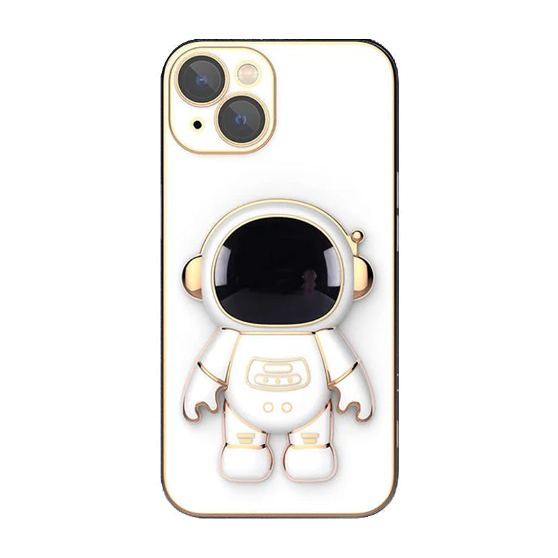 Lisslune | 6D Plating Astronaut Hidden Stand-case Cover For IPhone