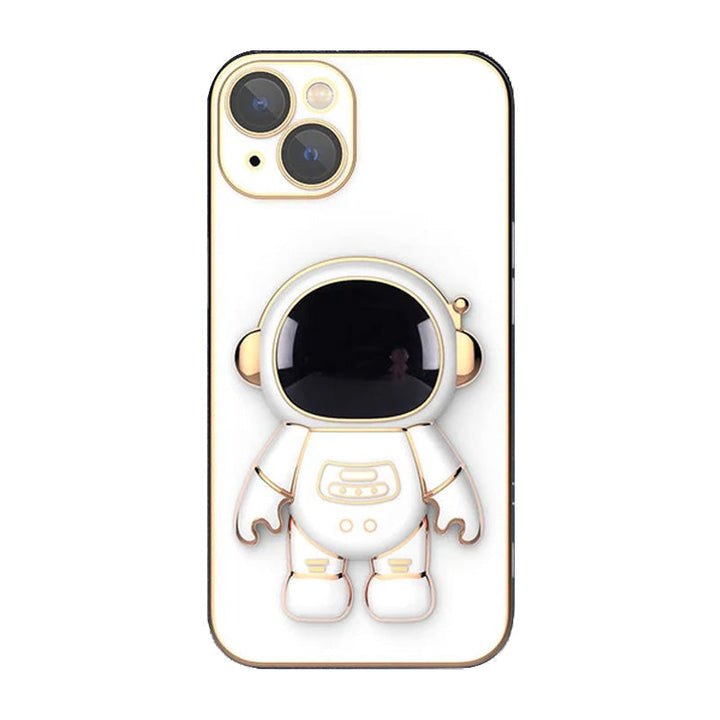 Lisslune | 6D Plating Astronaut Hidden Stand-case Cover For IPhone