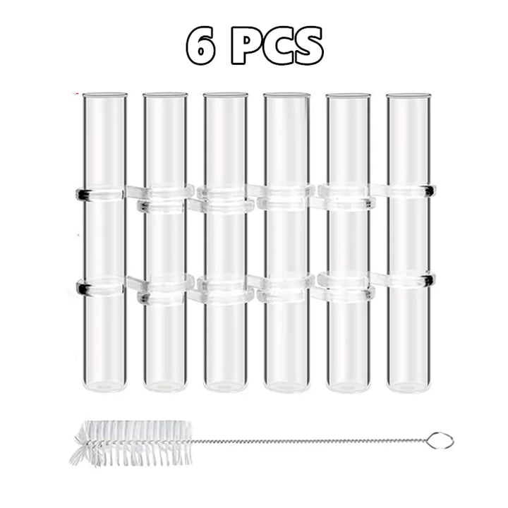 Lisslune | Flexible Flower Vases with Hinges | Modern Glass Tube Vase