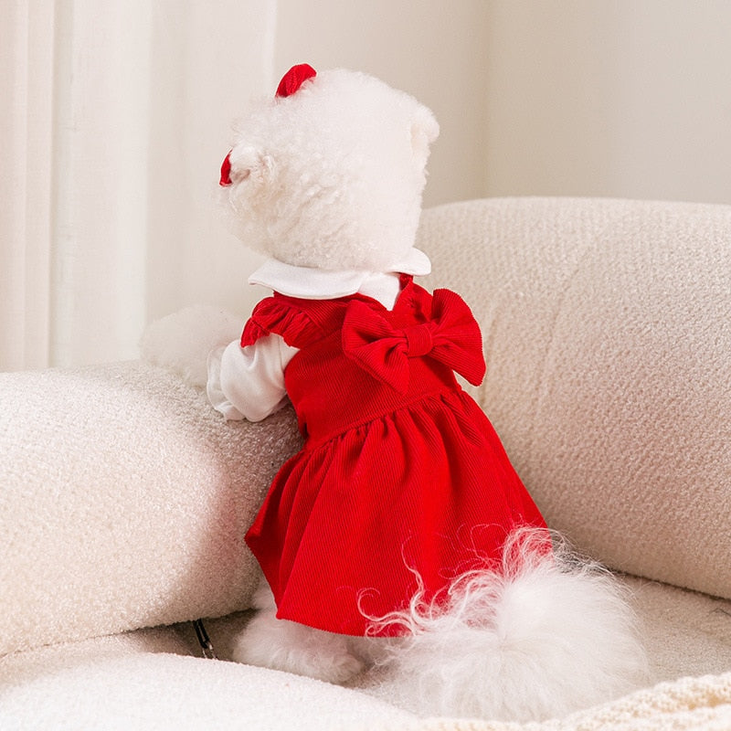 Lisslune | Puppy Bow Dress Set