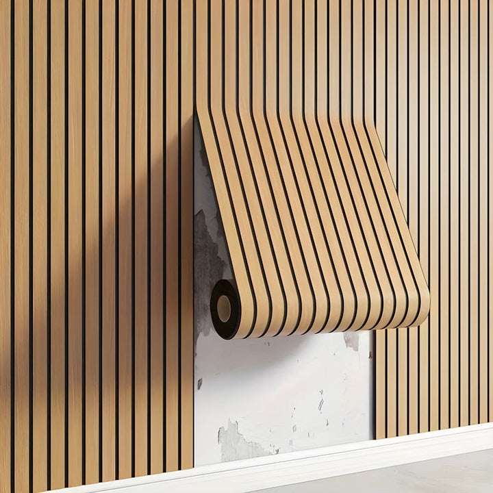 Lisslune | 3D wall panels create a modern, natural appearance