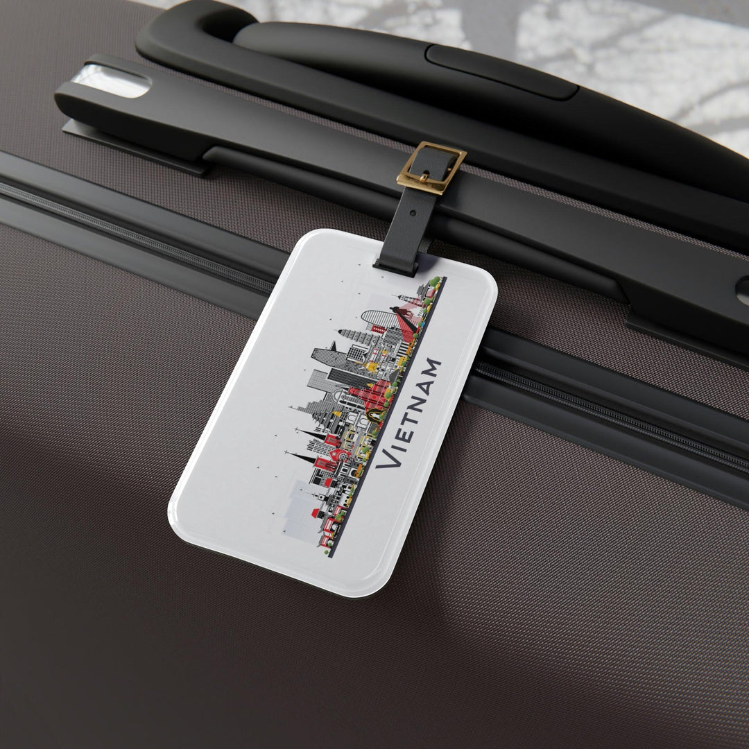 Lisslune | Personalized Explorer Acrylic and Leather Luggage Tag