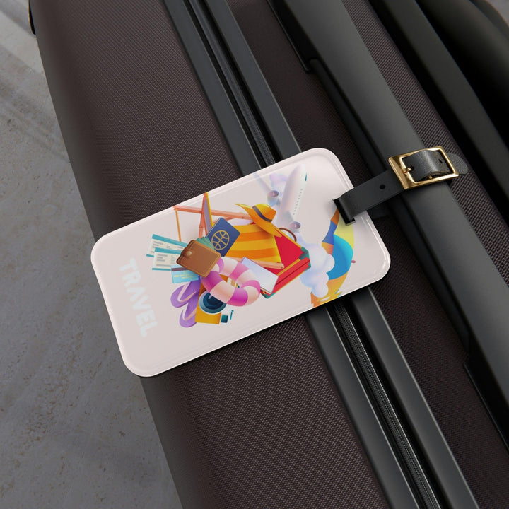 Lisslune | Premium Rice Luggage Tag Set with Personalized Leather Strap - Your Chic Travel Essential