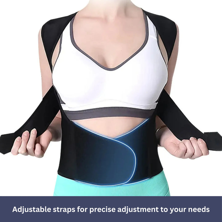 Lisslune | Back Support and Posture Corrector | Adjustable, Comfortable & Ideal for Improving Confidence and Posture
