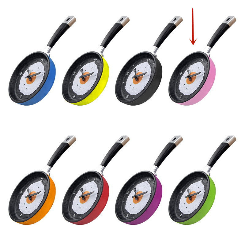 Lisslune | Fried Egg Pan Clock Silent Clock Wall Clock Wall Clock