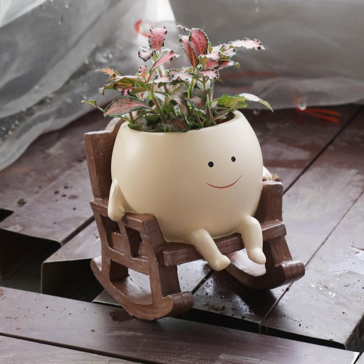 Lisslune | SwingRock – legend plant pot with rocking chair and swinging design