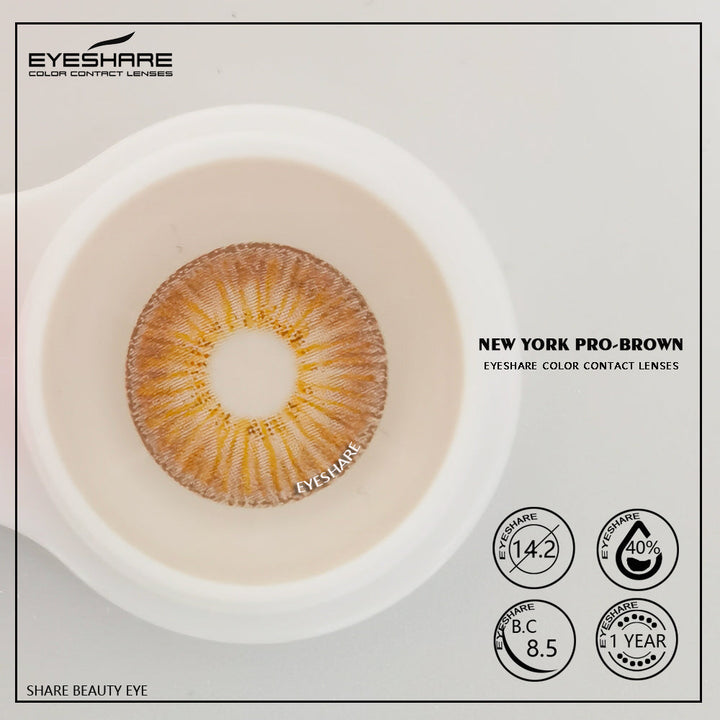 Rynx NewYork Brown 14.2mm 1 Pair | 1 Year