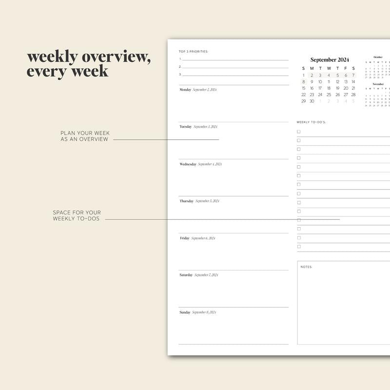 Lisslune | Daily Planner 24-25 – PlanEase