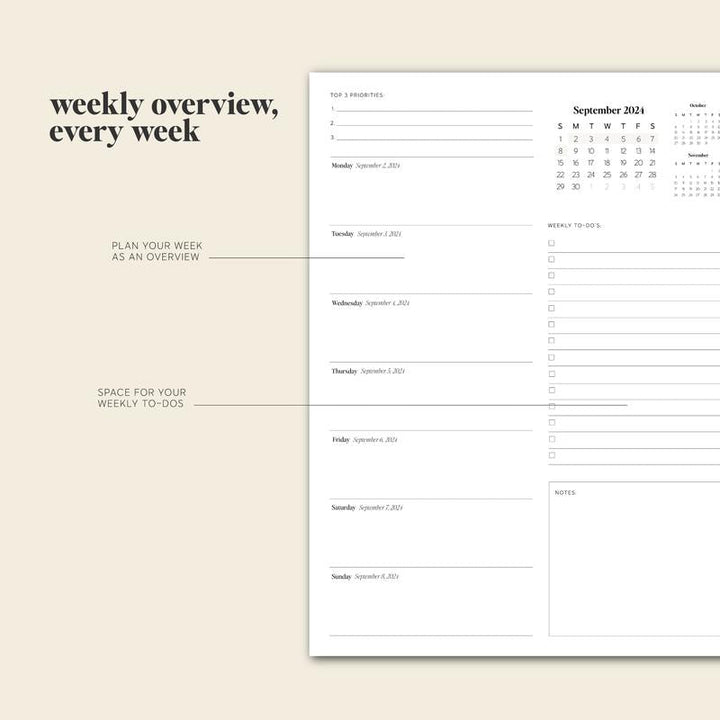 Lisslune | Daily Planner 24-25 – PlanEase