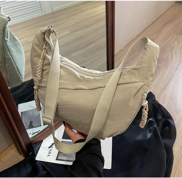 Lisslune | EVERCARRY – Nylon Shoulder Bag with Smart Compartments for Everyday Use