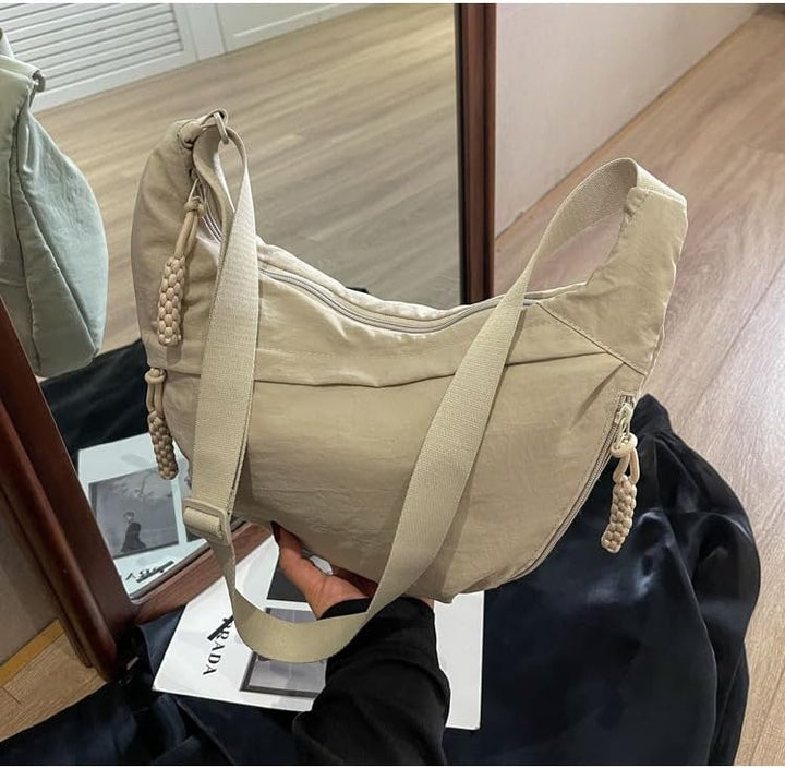 Lisslune | EVERCARRY – Nylon Shoulder Bag with Smart Compartments for Everyday Use