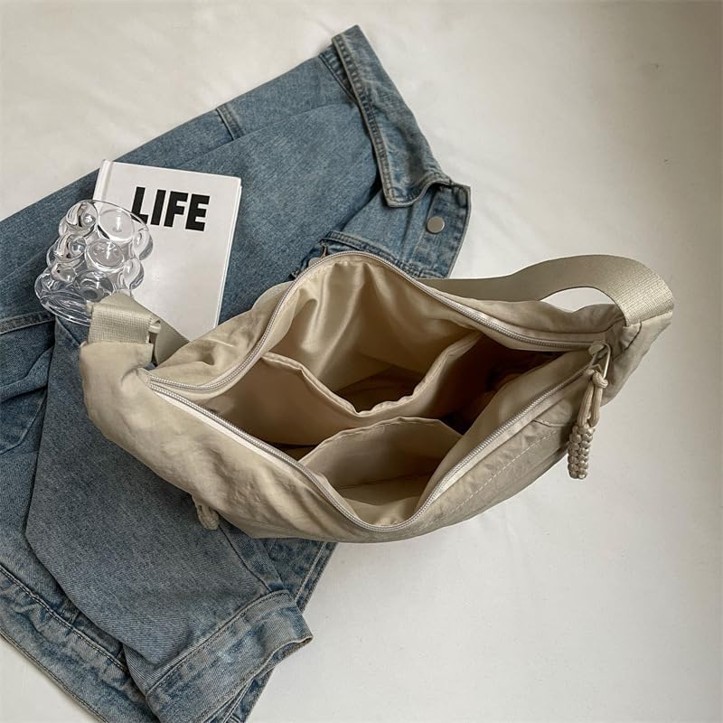 Lisslune | EVERCARRY – Nylon Shoulder Bag with Smart Compartments for Everyday Use