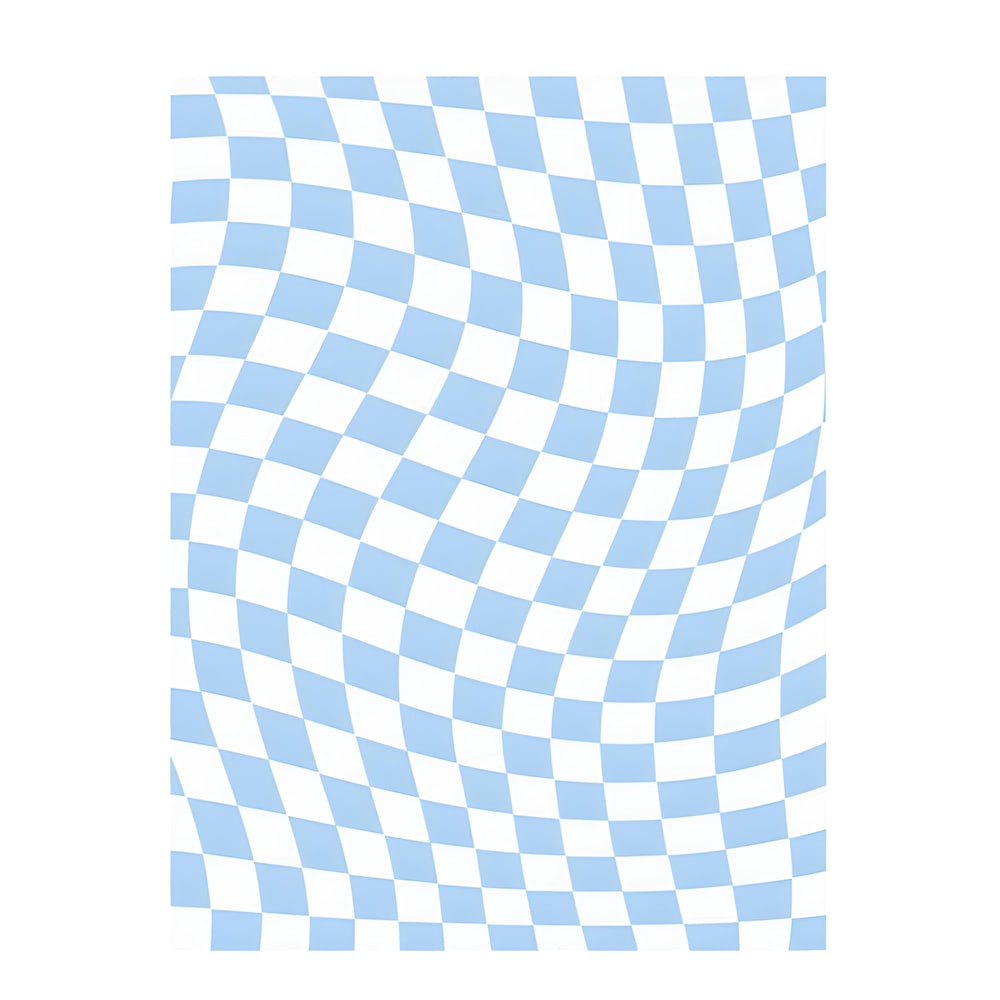Rynx | Pastel Curvy Checker Rug