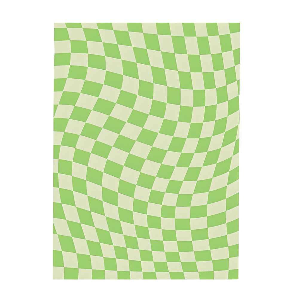 Rynx | Pastel Curvy Checker Rug