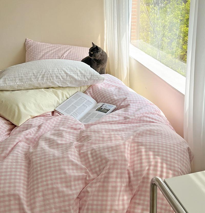 Rynx Pastel Check Bed Linen Set