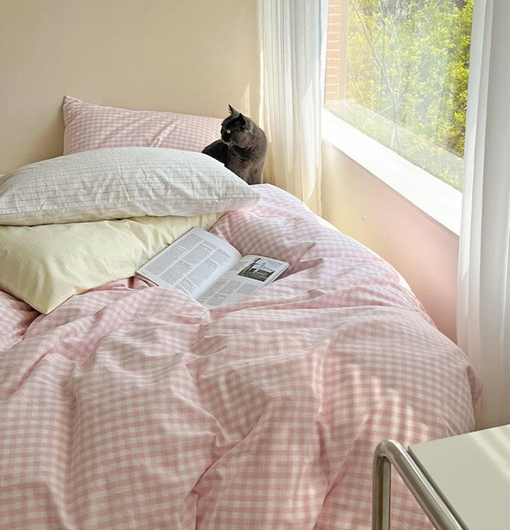 Rynx Pastel Check Bed Linen Set