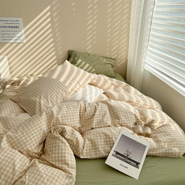 Rynx Pastel Check Bed Linen Set