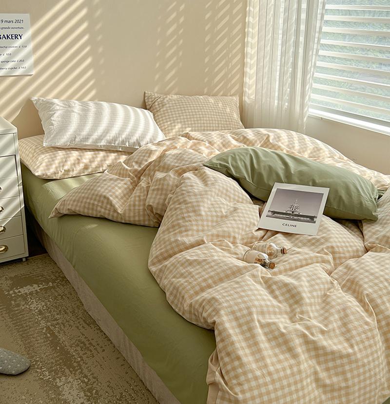Rynx Pastel Check Bed Linen Set