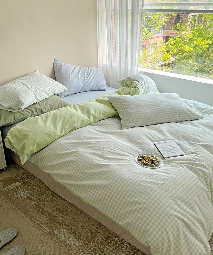 Rynx Pastel Check Bed Linen Set
