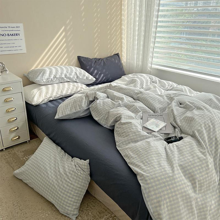 Rynx Pastel Check Bed Linen Set