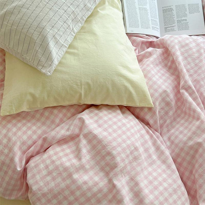 Rynx Pastel Check Bed Linen Set