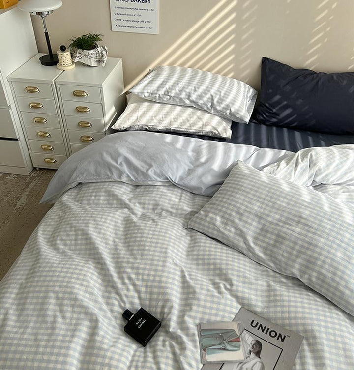 Rynx Pastel Check Bed Linen Set