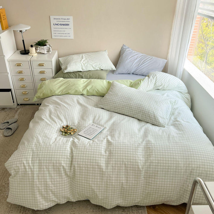 Rynx Pastel Check Bed Linen Set
