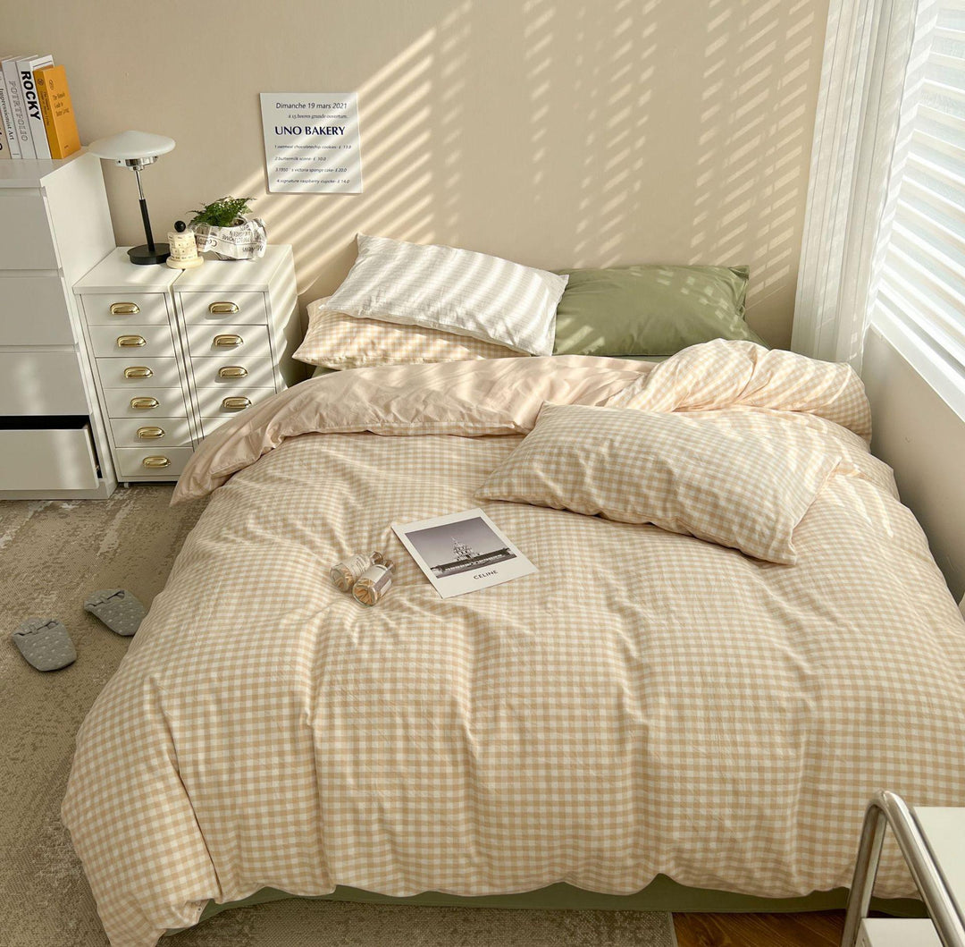 Rynx Pastel Check Bed Linen Set