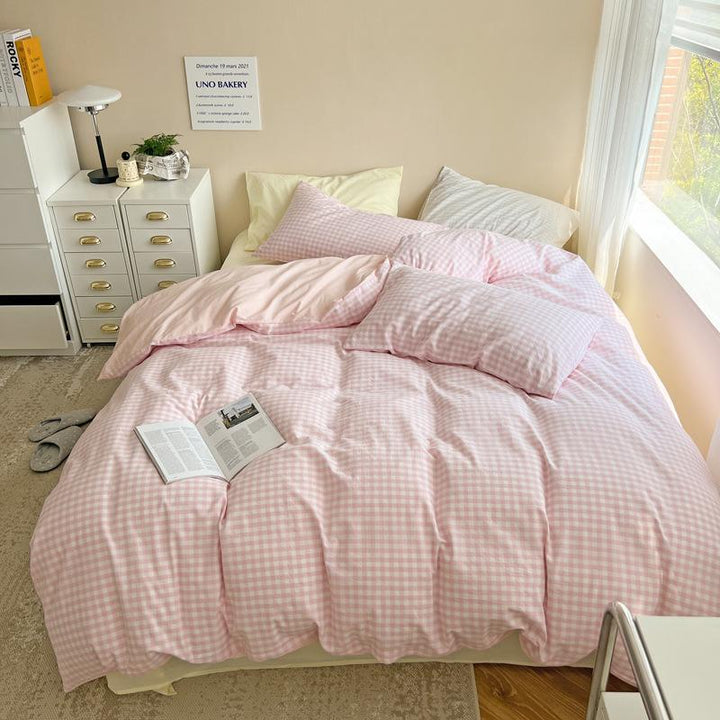 Rynx Pastel Check Bed Linen Set