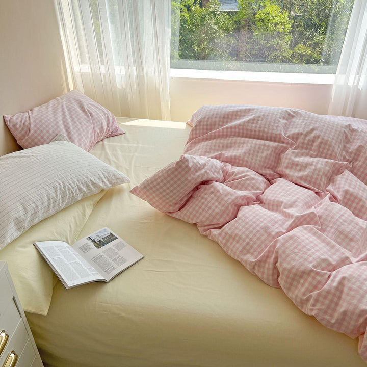 Rynx Pastel Check Bed Linen Set