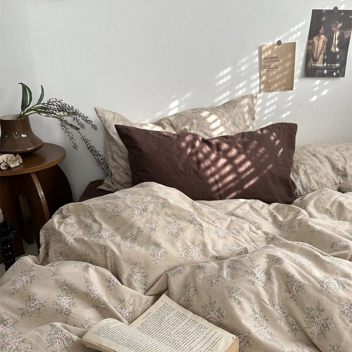 Rynx | Dark Academy Vintage Brown Bedding Set