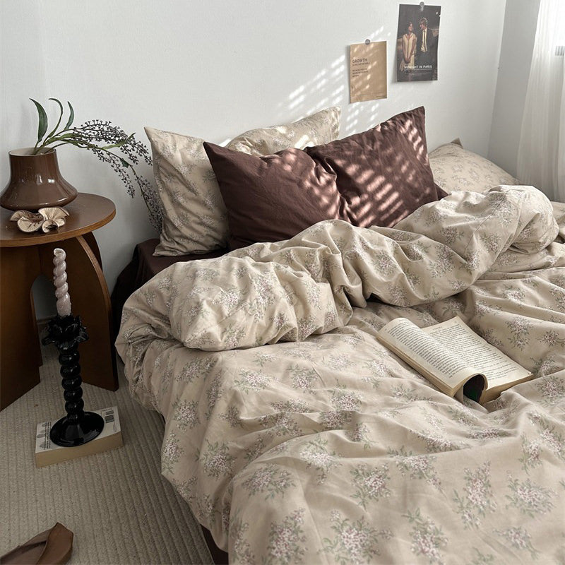 Rynx | Dark Academy Vintage Brown Bedding Set