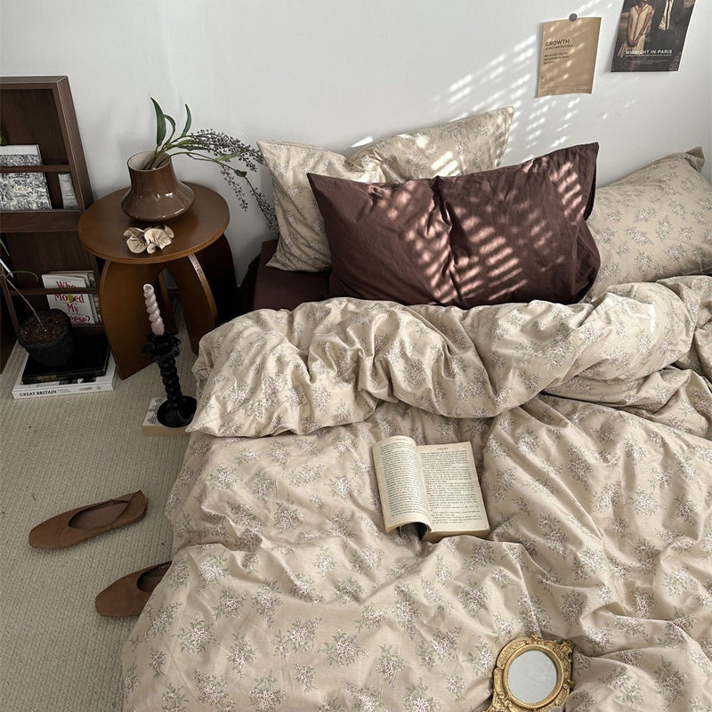 Rynx | Dark Academy Vintage Brown Bedding Set