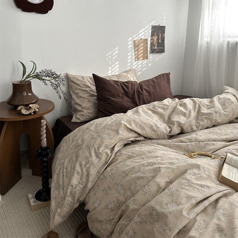 Rynx | Dark Academy Vintage Brown Bedding Set